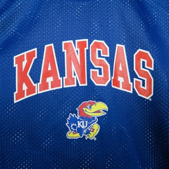 KU Jayhawks Football Jersey Crop Top - Picture 5 of 9